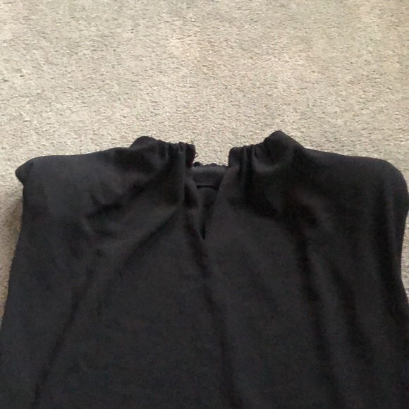 Zara Blouse. Gathered neckline with padded shoulders. Great stable piece. Small - Picture 5 of 7